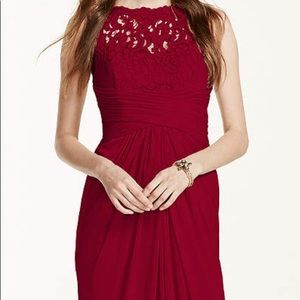 **For Talls** David’s Bridal Gown (Apple Red)